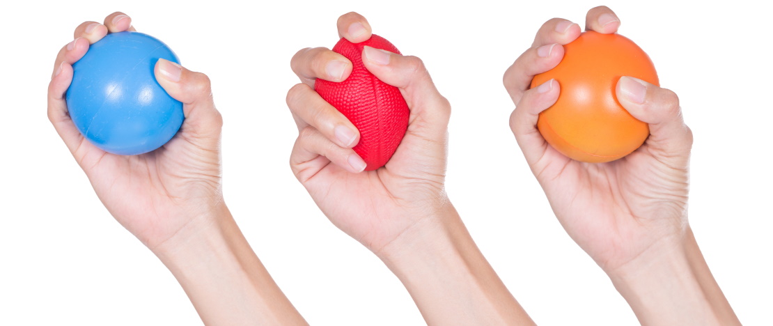 Physical therapy stress deals balls